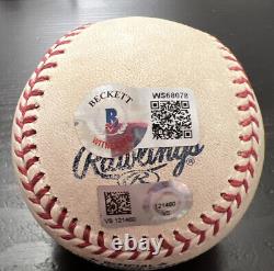 Randy Arozarena a signé un jeu utilisé de la MLB & une balle d'authentification Beckett. Premier match de lancement de Ray's HR.