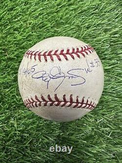 Roger Clemens Astros Jeu Utilisé Baseball Victoire #331 5/14/05 MLB LOA Auto 10 K's