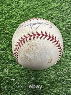 Roger Clemens Astros Jeu Utilisé Baseball Victoire #331 5/14/05 MLB LOA Auto 10 K's