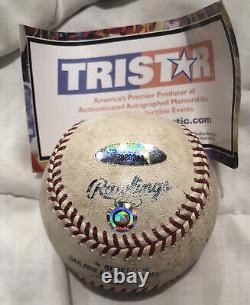 Roger Clemens Victoire n°312 4/13/2004 Ballon de baseball signé utilisé lors du match MLB Auth Astros