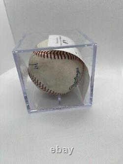 Ronel Blanco Astros de Houston Jeu Utilisé Signé Autographié Baseball 6/7/23 +vidéo