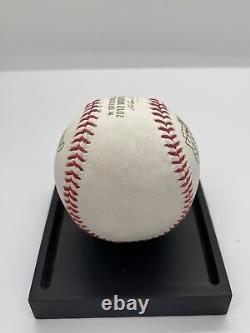 Série mondiale de la MLB 2012 Giants & Tigers Balle de baseball utilisée lors du jeu Rawlings ROMLB