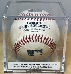 Shohei Ohtani 269th Career Rbi Game-used Baseball Le 100th Home Run Jour 5/14/22