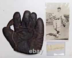 Super Rare VIC Aldridge Jeu Utilisé 1925 World Series Baseball Glove