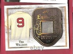 Ted Williams Game A Utilisé Jersey Card #d1/1 1 De 1 Boston Red Sox 2018 Leaf In The