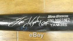 Tino Martinez Jeu Signé Utilisé Yankee Baseball Bat