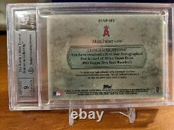 Topps 2013 Five Star Mike Trout 2 Couleur Game Used Patch Sur Carte Auto Bgs Mint 9
