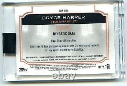 Topps Dynasty Bryce Harper Jeu 2020 Used Jersey Patch Auto #2/5 Phillies Ssp