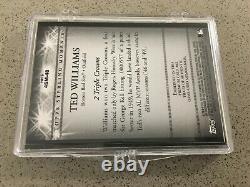 Topps Sterling Moments Relics 2007 Quad #sm48 Ted Williams Jeu Used Bat + Jsy