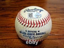 Tyler Wade Angels Jeu Utilisé 2 Rbi Double Baseball 4/18/2022 Hit #101 Astros Logo