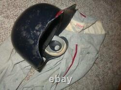 Vintage 1990 Jeux Utilisés Cleveland Indiens Rawling's Base Bating Helmet Abc