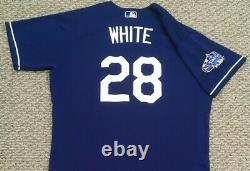 White Size 48 2020 Los Angeles Dodgers Jeu Utilisé Maillot All Star Patch Spring