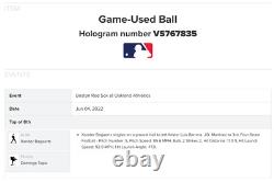 Xander Bogaerts 1b Career Hit #1303 Game-used Mlb Baseball Red Sox A's 6/4/2022