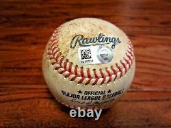 Yuli Gurriel Astros Jeu Utilisé Single Baseball 8/25/2020 Hit #549 Vs Angels Cuba