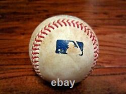 Yuli Gurriel Astros Jeu Utilisé Single Baseball 8/25/2020 Hit #549 Vs Angels Cuba